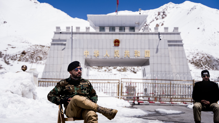 Two Pakistani Security Personnel on Khunjerab Pass