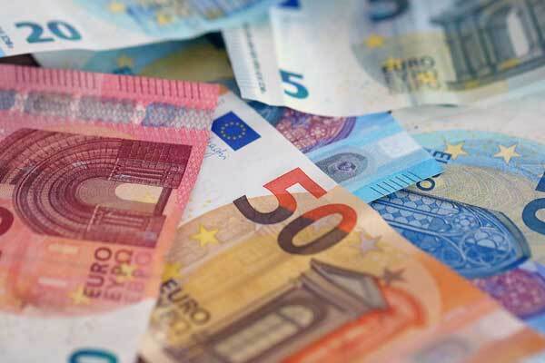 Diverse Eurobanknoten