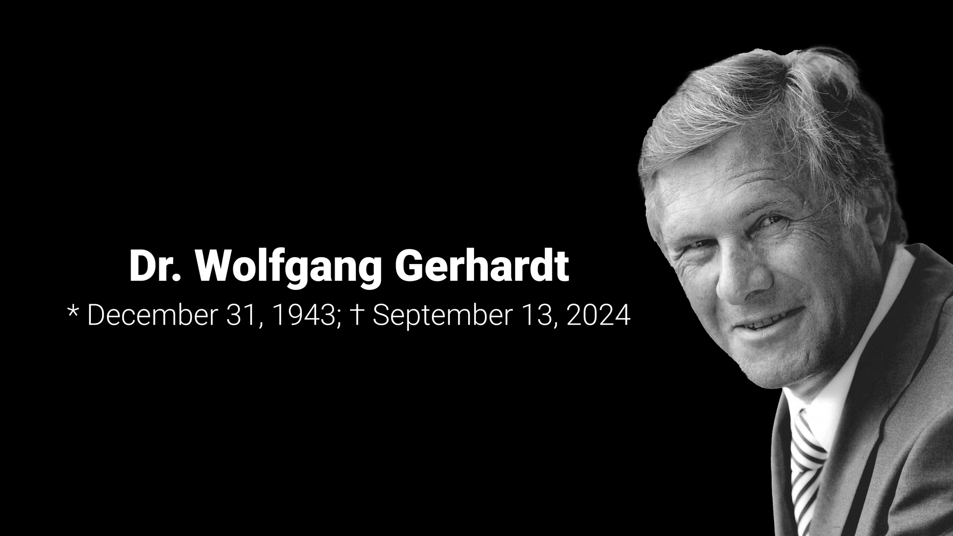 Obituary Wolfgang Gerhardt