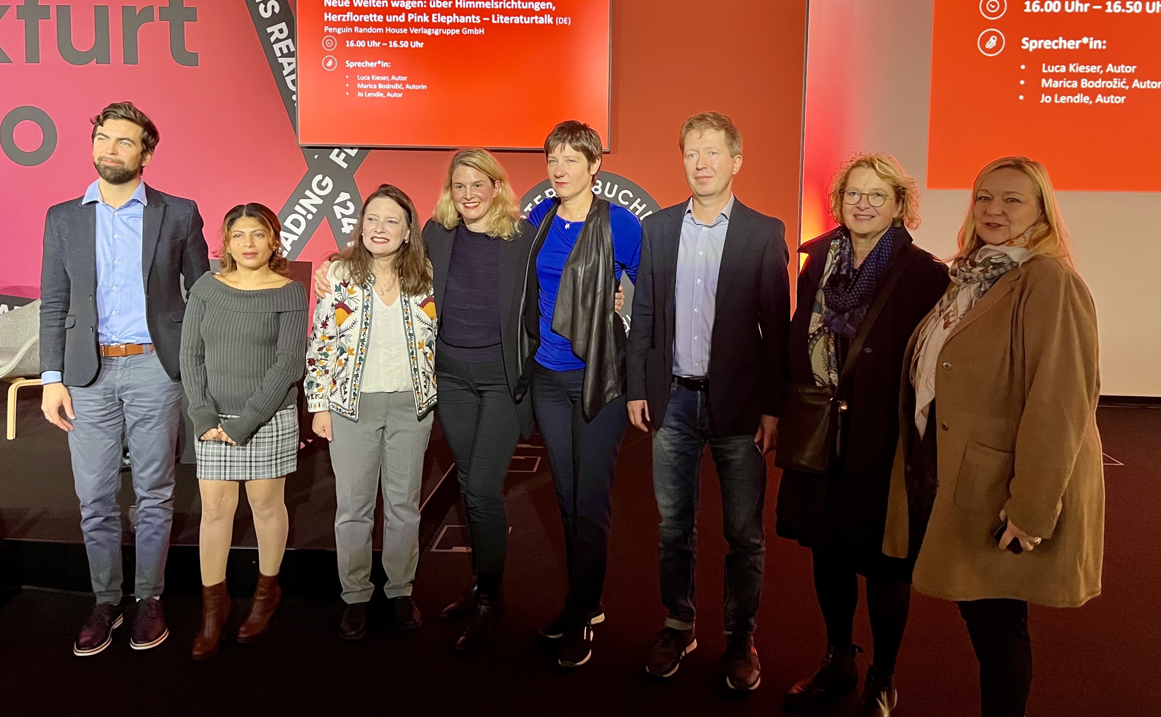 Scott Griffen (IPI), Ensaf Haidar (Ehefrau von Raif Badawi), Hanene Zbiss (Investigative Journalistin aus Tunesien), Tamina Kutscher (Moderatorin, Russlandexpertin, Journalistin), Irina Borogan (russ. Exil-Journalistin und Buchautorin), Andrei Soldatov (russ. Exil-Journalist und Buchautor), Margit Ketterle (BOEV)