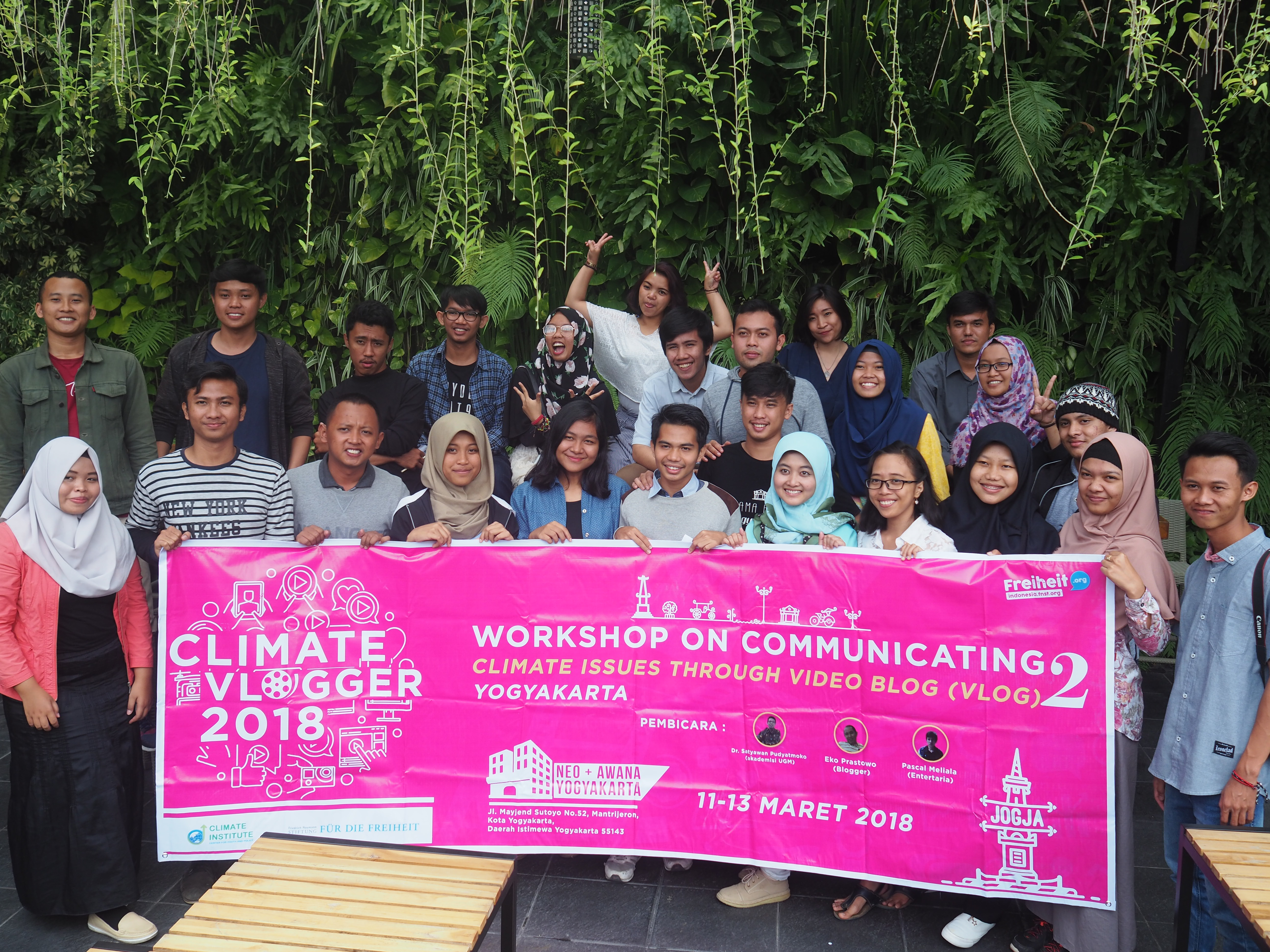 Workshop Climate Vlogging, Neo+ Awana Yogyakarta, 11-13 March 2018