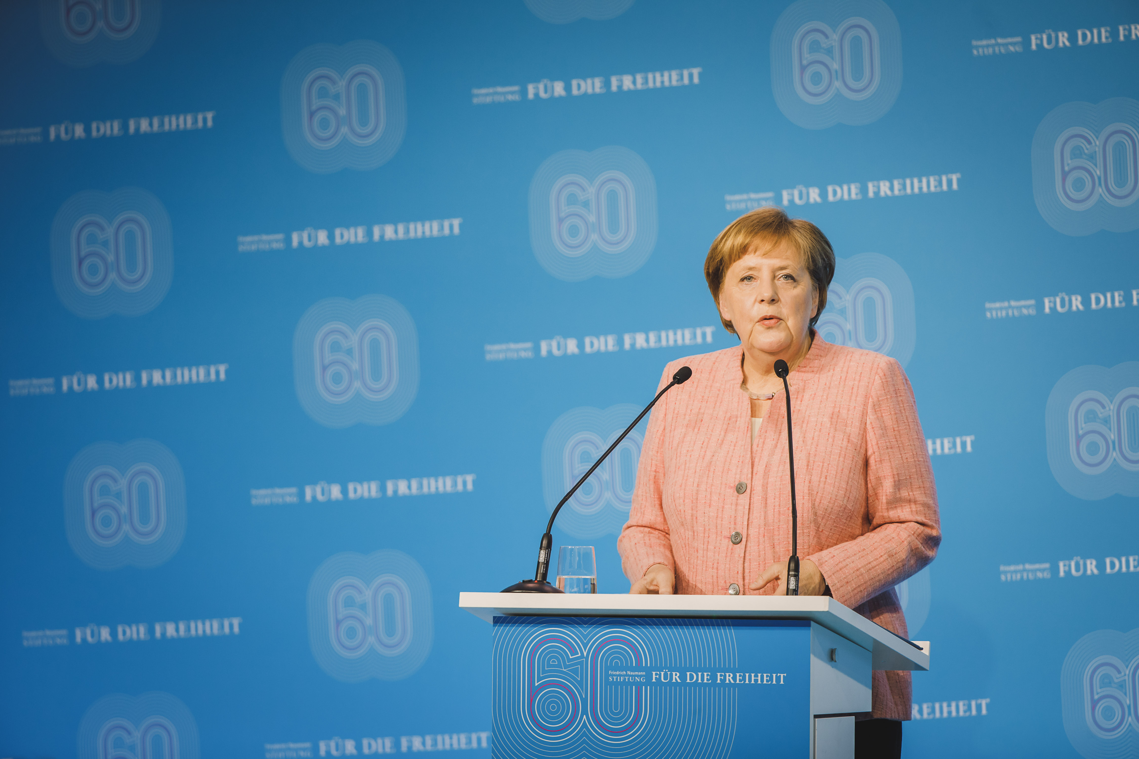 Kanselir Jerman, Angela Merkel pada Perayaan 60 Tahun Friedrich-Naumann-Stiftung für die Freiheit