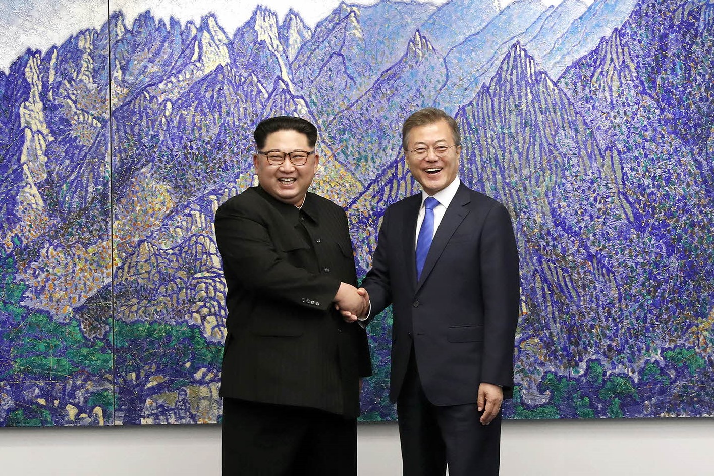Moon Jae-in und Kim Jong-un 