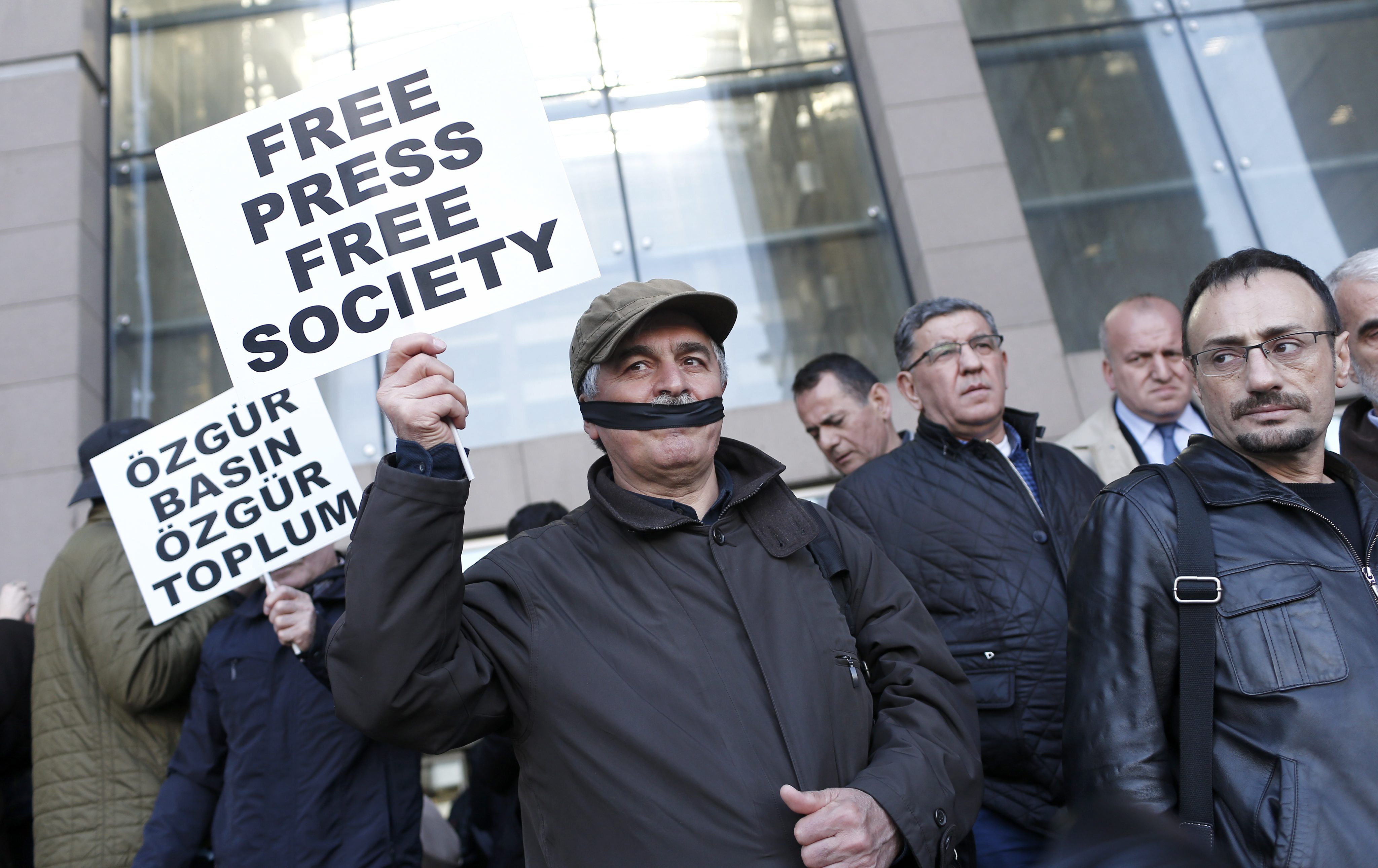 Protest für die Pressefreiheit 