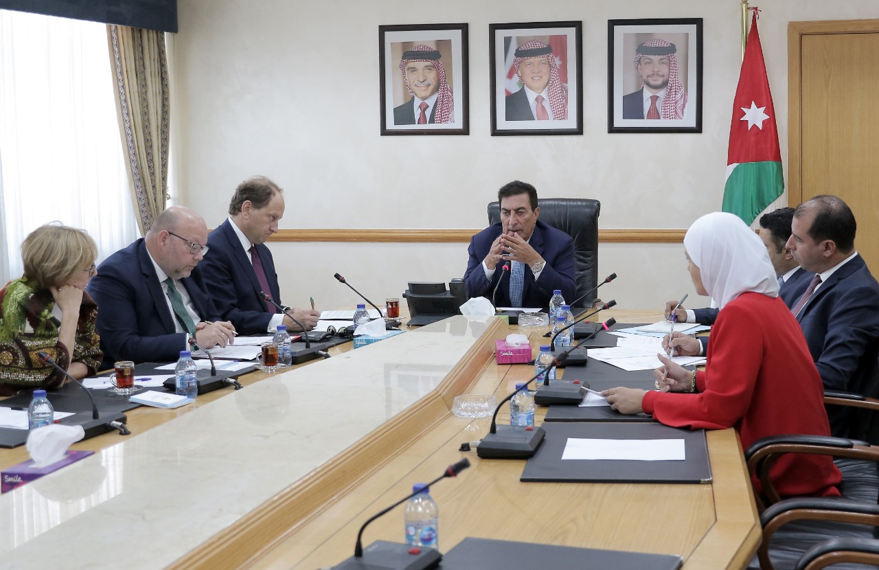 Lambsdorff and Beek with Jordanian Speaker of the Parliament Atef Tarawneh