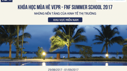 Khoá học mùa hè VEPR - FNF Summer School 2017 Poster