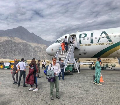 Skardu Airport Ankunft Pakistan International Airlines (PIA), 2021