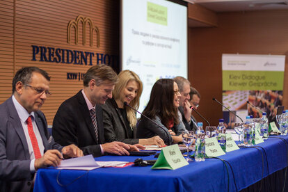 Panel III participants with Kálmán Miszei, Head of the EU Advisory Mission on Civilian Security Sector Reform