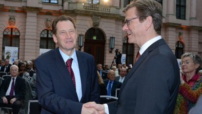 Anniversary - Sir Graham Watson MEP and German Foreign Minister Guido Westerwelle