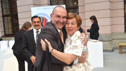 Reunion - Peter-Andreas Bochmann, Former Project Director Southeast Europe, and Dolly Sandeva, Project Office Sofia