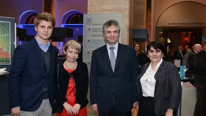 Anniversary - Dr. Ludwig Theodor Heuss and His Son Together With Zhenya Yovcheva, FNF Regional Office Sofia and Nana Tkemaladse, FNF Office Tbilisi