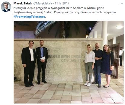 Marek Tatala Tweets about Promoting Tolerance Programme 6