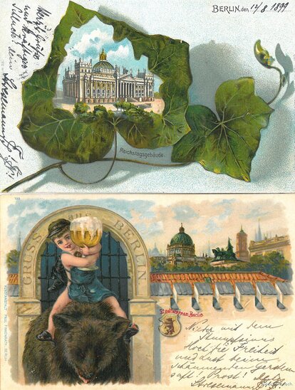 Grußkarten von Gustav Stresemann