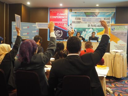 Roll Call during MUN Climate Conference, Bintaro, 19-21 March 2019