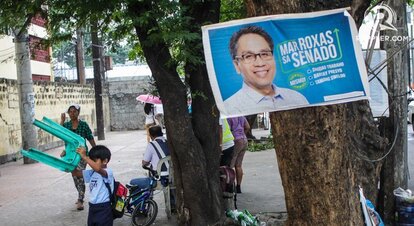 Senatorial candidate, Mar Roxas poster