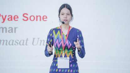 Hsu Pyae Sone Pitching Her Idea| © Friedrich Naumann Foundation for Freedom (Myanmar Office)