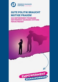 Flyer Empowerment-Programm der Friedrich-Naumann-Stiftung für die Freiheit