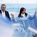 Präsidentschaftskandidat Alberto Fernández mit seiner Vize-Präsidentschaftskandidatin Cristina Kirchner