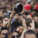 Protestierende in Chile 