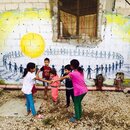 Foto: Spielende Flüchtlingskinder