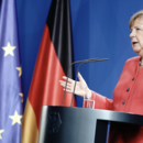 Bundeskanzlerin Angela Merkel gibt im Kanzleramt eine Pressekonferenz