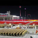 Nordkorea feierte das 75. Parteijubiläum mit einer nächtlicher Militärparade