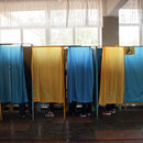 Wahlkabinen in Kiew