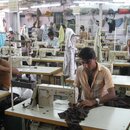 Workers in a textile factory in India