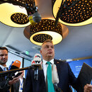 Viktor Orbán auf einer Konferenz der EVP in Salzburg