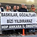 Unterstützer der HDP demonstrieren in Ankara gegen Festnahmen von Parteifunktionären