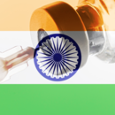 Indian Flag and Vaccine