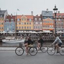 Fahrradfahrer in Kopenhagen