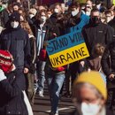 In ganz Europa finden Demonstrationen gegen den Krieg in der Ukraine statt 