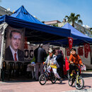 Wahlkampfzelt für Recep Tayyip Erdogan