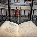 Die Paulskirchenverfassung vom 28. Maerz 1849" in der Paulskirche in Frankfurt am Main