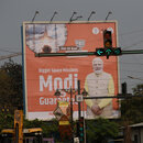 Plakat von Premierminister Narendra Modi 