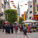 Eine Einkaufsstraße in NRW.