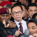 Anwar Ibrahim nach seiner Freilassung.