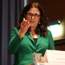 Die wahre Heldin von Washington D. C.: EU-Handelskommissarin Cecilia Malmström. Hier bei einer Veranstaltung der Friedrich-Naumann-Stiftung für die Freiheit.