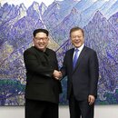 Moon Jae-in und Kim Jong-un 