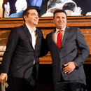 Alexis Tsipras, griechischer Premierminister und Zoran Zaev, Premierminister Nordmazedoniens, erhalten im Rahmen der Münchner Sicherheitskonferenz den Ewald-von-Kleist-Preis für ihre erfolgreichen Verhandlungen über die Namensführung Nordmazedoniens