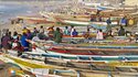Fischereihafen Kayar, der größte Fischereihafen Senegals