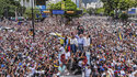 Opposition leader María Corina Machado and opposition candidate Edmundo González Urrutia ride on a truck during a demonstration against the official results of the presidential election declaring President Nicolas Maduro the winner in Caracas, Venezuela,