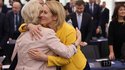 Kaja Kallas, new EU High Representative for Foreign Affairs, hugs EU Commission President Ursula von der Leyen