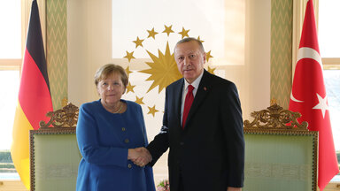 Bundeskanzlerin Angela Merkel und der türkische Präsidenten Recep Tayyip Erdogan in Istanbul.