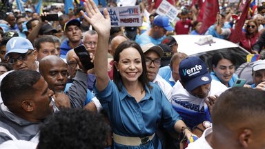 María Corina Machado, Anführerin der Demokratiebewegung in Venezuela, erhält den Vaclav-Havel-Menschenrechtspreis. 