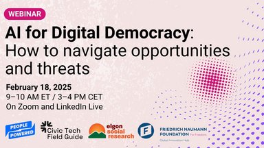  AI for Digital Democracy: How to Navigate Opportunities and Threats