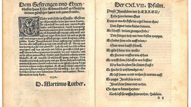 Schrift von Martin Luther "Der 147. Psalm Lauda Jerusalem", 1532
