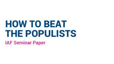 IAF Seminar Paper: How to beat the populists