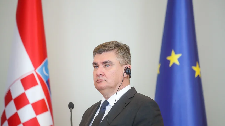 The Croatian President Zoran Milanović